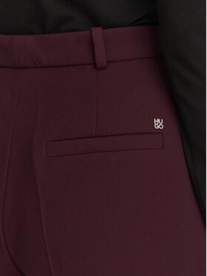 HUGO Spodnie materiałowe Hambala 50569829 Bordowy Regular Fit