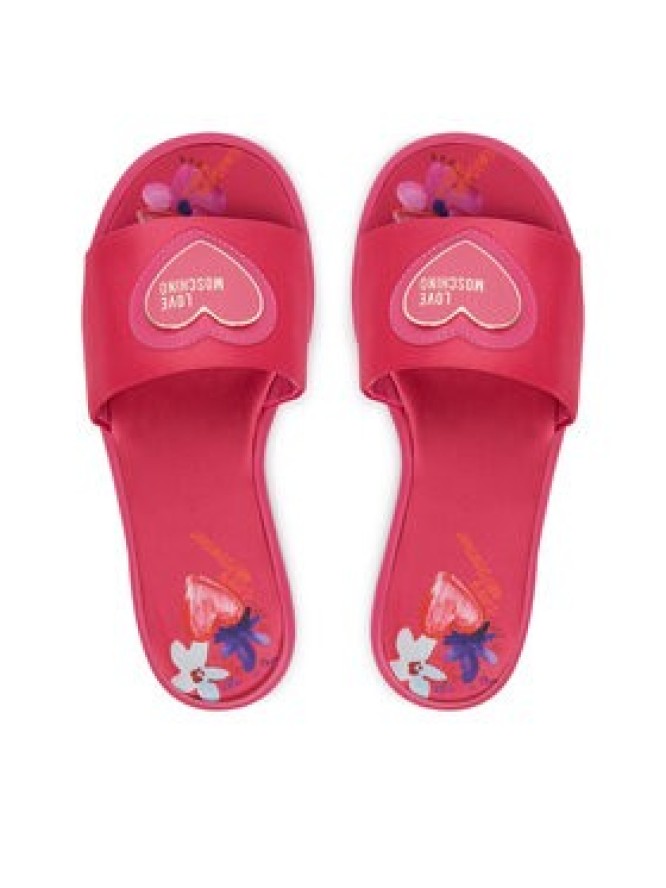 LOVE MOSCHINO Klapki JA28232G0OJO0604 Różowy