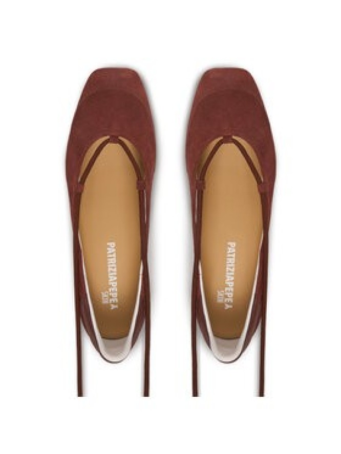 Patrizia Pepe Baleriny 8Z0123/L152-B882 Brązowy