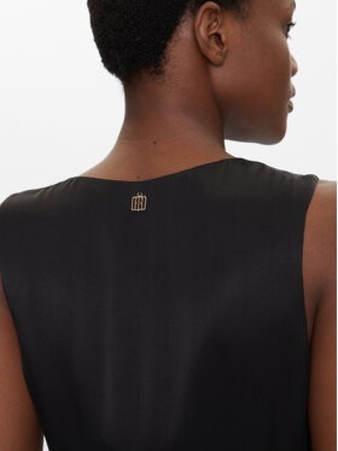 Fracomina Sukienka koktajlowa FS25SD2004W73201 Czarny Slim Fit