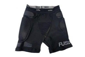 Spodenki rowerowe Fuse Omega Impact BMX dla dorosłych, czarno-żółte, XL