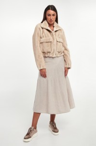 Spódnica wełniana z kaszmirem Ermes MARELLA