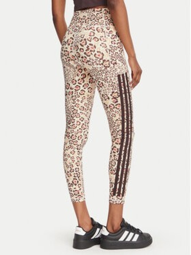 adidas Legginsy Farm Rio Optime KR0231 Beżowy jasny Slim Fit