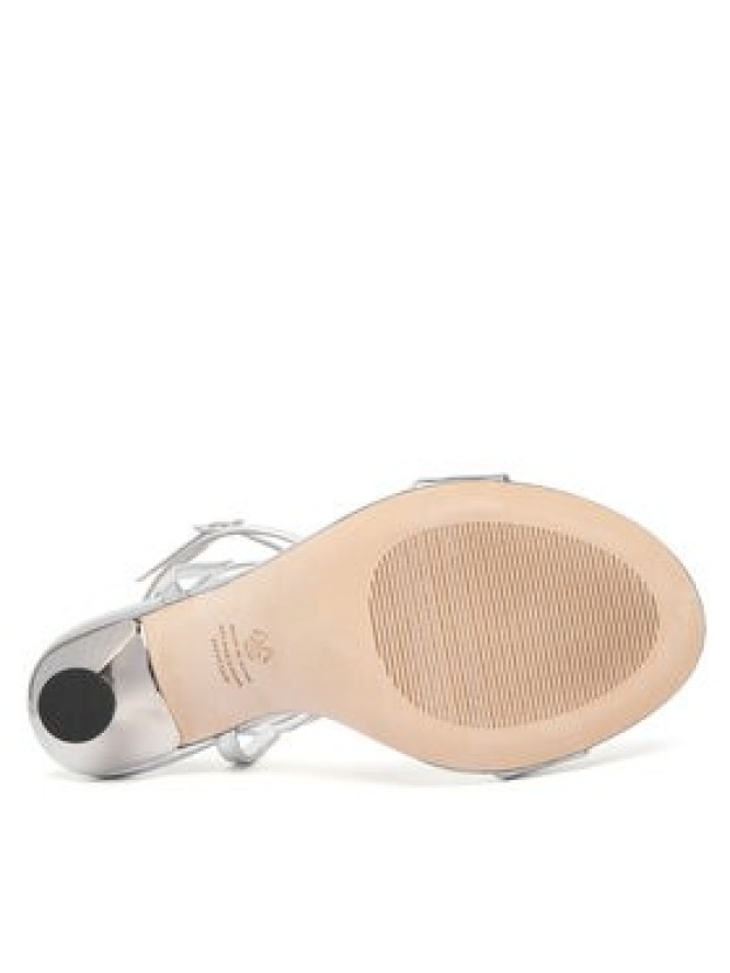 Stuart Weitzman Sandały Naudistini Wrap 100 SM911 Srebrny