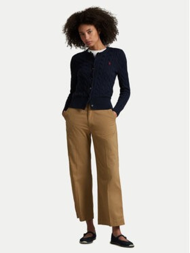 Polo Ralph Lauren Spodnie materiałowe 211873988001 Beżowy Wide Leg