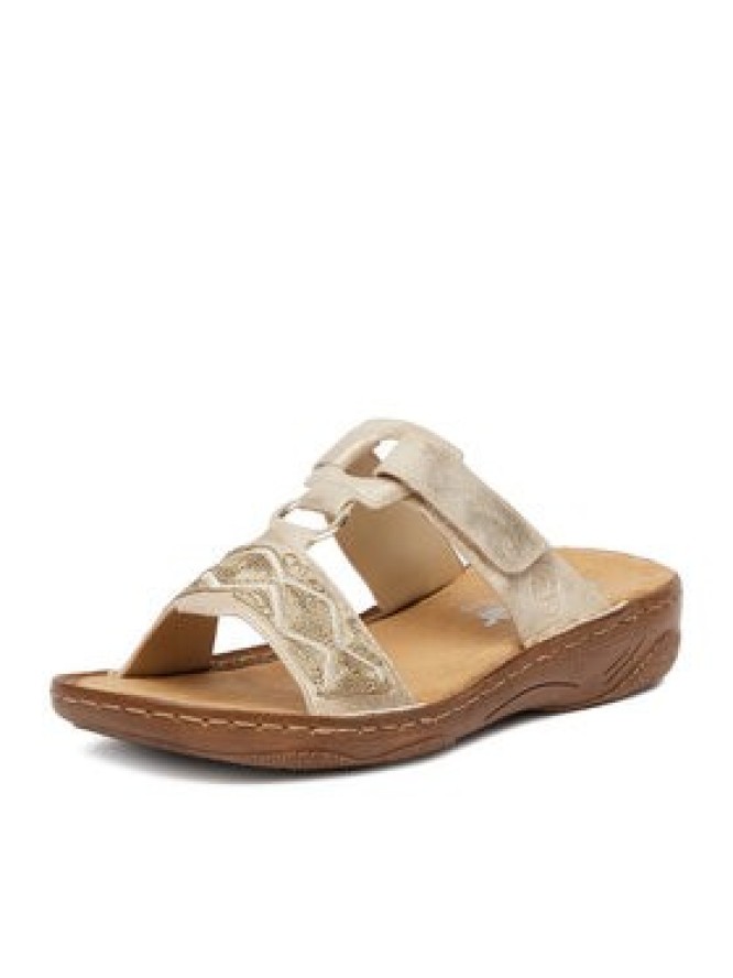 Rieker Klapki CEO-V2864-60 Złoty