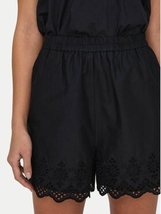 ONLY Szorty materiałowe Lou 15313167 Czarny Loose Fit