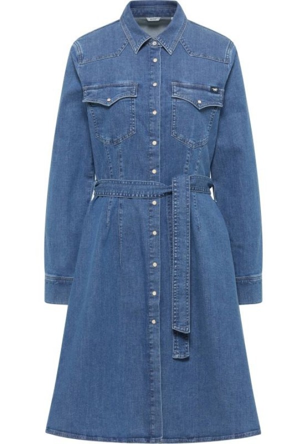 Damska Sukienka Mustang Style Elisa Denim Dress Denim Blue 1016938 5000 680