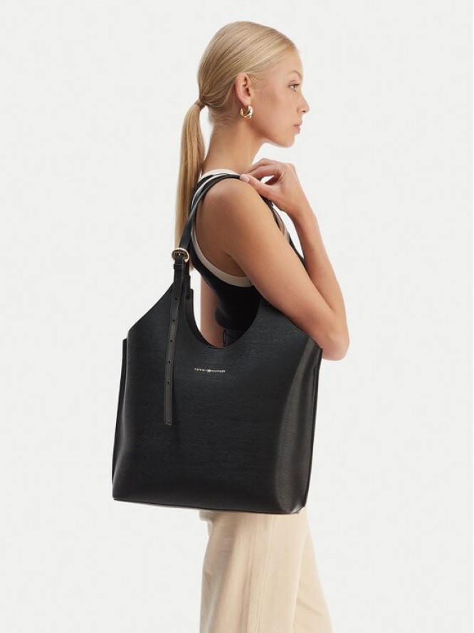Tommy Hilfiger Torebka Th Modern Tote AW0AW18618 Czarny