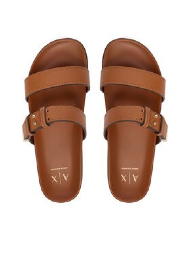 Armani Exchange Klapki XW002575 AF21266 U6123 Brązowy