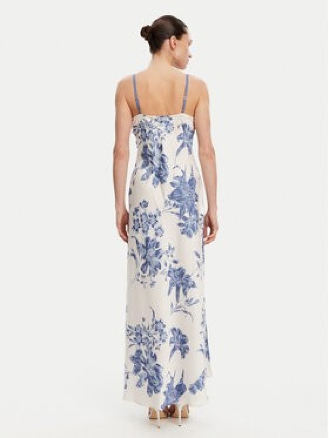 Guess Sukienka wieczorowa W5GT10 WF1T2 Écru Slim Fit