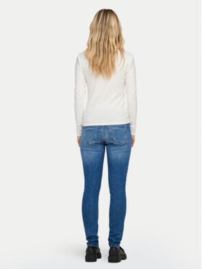ONLY Bluzka Riley 15323159 Biały Slim Fit