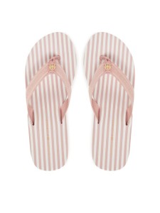 Tommy Hilfiger Japonki Th Stripes Wedge Beach Sandal FW0FW08521 Różowy