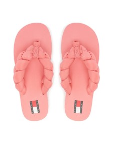 Tommy Jeans Japonki Braided Thong Beach Sandal EN0EN02877 Różowy