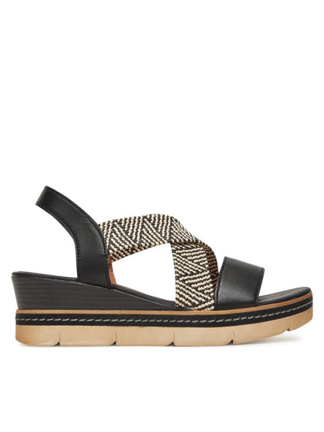 Remonte Sandały D2L54-03 Czarny