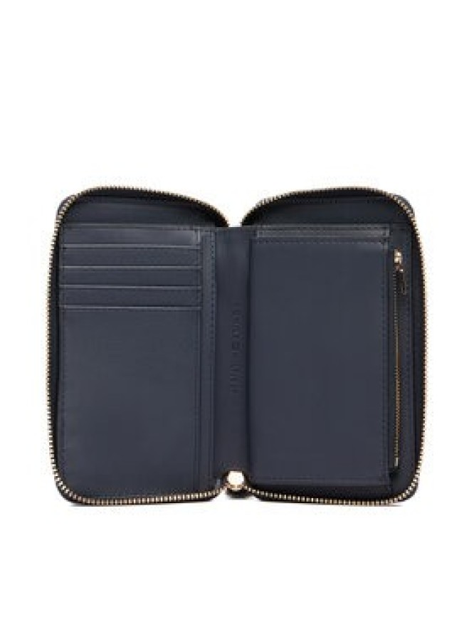 Tommy Hilfiger Portfel Th Logotape Compact Zip Around AW0AW18699 Granatowy