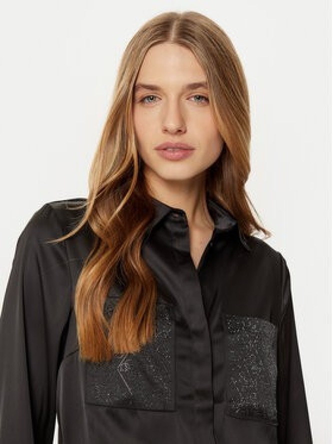 Guess Koszula W5RH40 WFQC2 Czarny Regular Fit