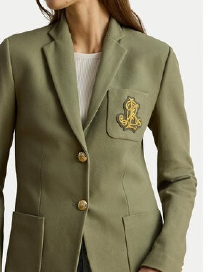 LAUREN RALPH LAUREN Marynarka Bullion 200797305033 Zielony Regular Fit