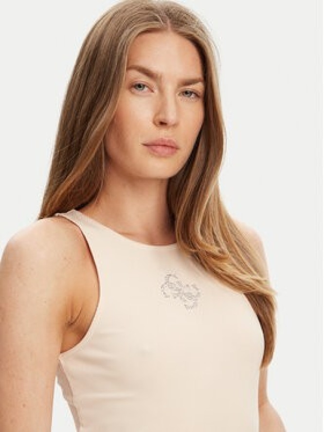 Guess Top W5GP57 KCV52 Beżowy Regular Fit