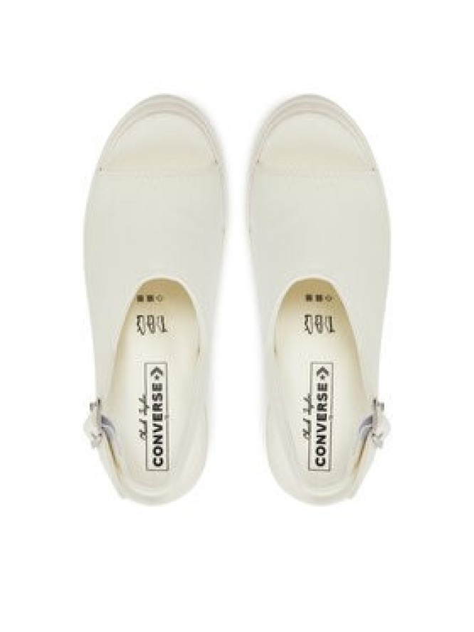 Converse Sandały Chuck 70 De Luxe Heel Sandal Platform A13796C Écru