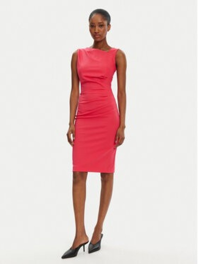 Rinascimento Sukienka koktajlowa CFC0122564003 Różowy Regular Fit