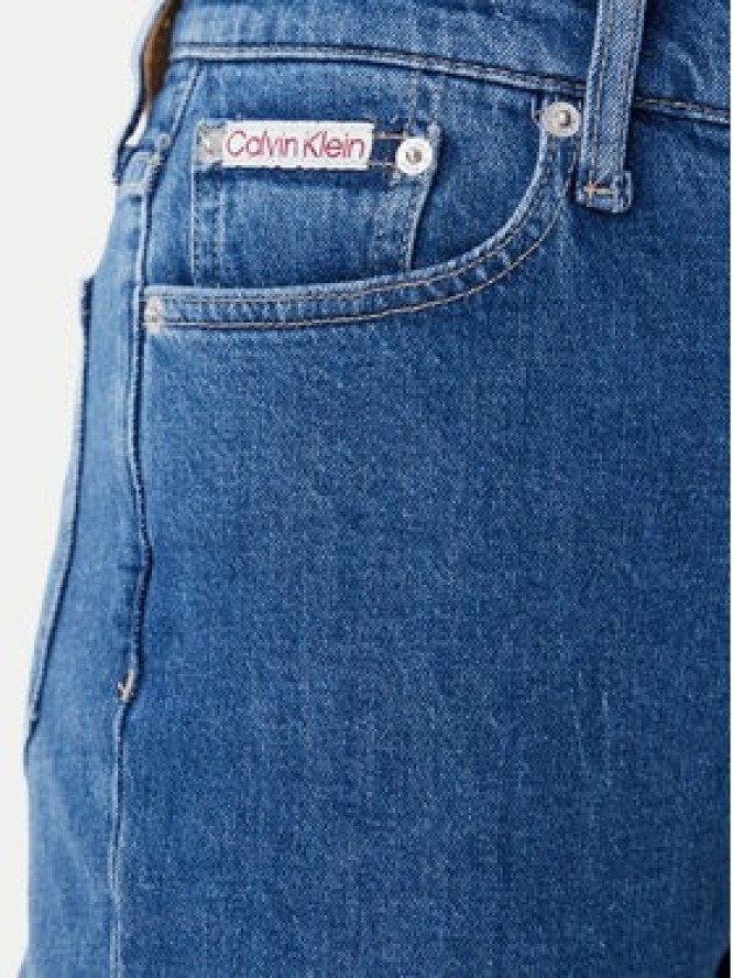 Calvin Klein Jeans Jeansy J20J225505 Niebieski Mom Fit