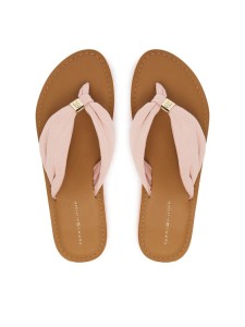 Tommy Hilfiger Japonki Th Ltr Footbed Summer Sandal FW0FW09194 Różowy