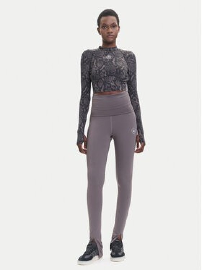 adidas by Stella McCartney Legginsy True Strength JX4321 Szary Slim Fit