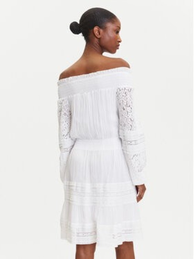 Guess Sukienka codzienna W5GK24 WE550 Biały Classic Fit