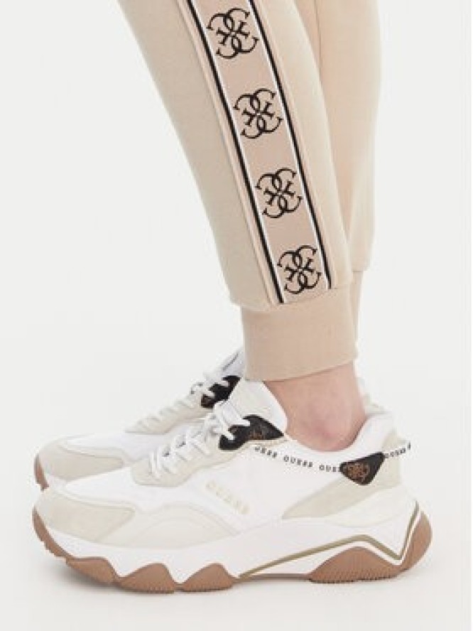 Guess Spodnie dresowe V2YB15 KB3P2 Beżowy Regular Fit