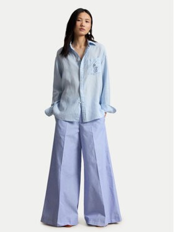 Polo Ralph Lauren Koszula 211A12786002 Niebieski jasny Oversize
