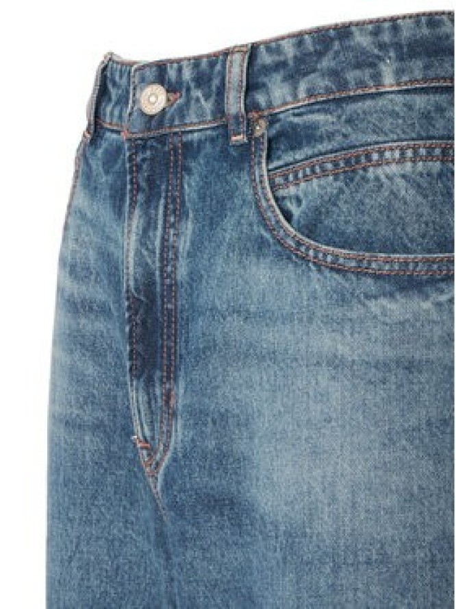 BOSS Jeansy 50569378 Niebieski Wide Leg