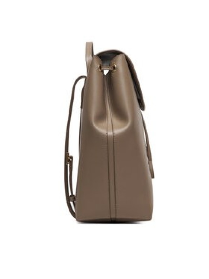 Calvin Klein Plecak Foil Logo Large Flap Backpack LV04F3505G Brązowy