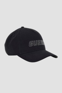 GUESS Czarna damska czapka z daszkiem