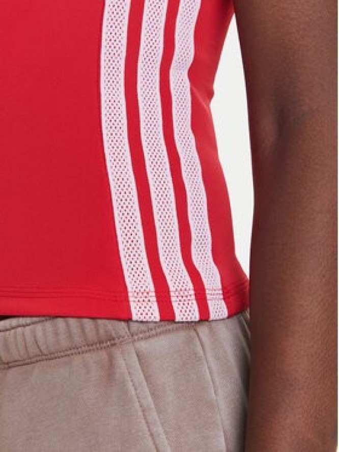 adidas Top Seasonal Essentials 3-Stripes JM1910 Czerwony Slim Fit
