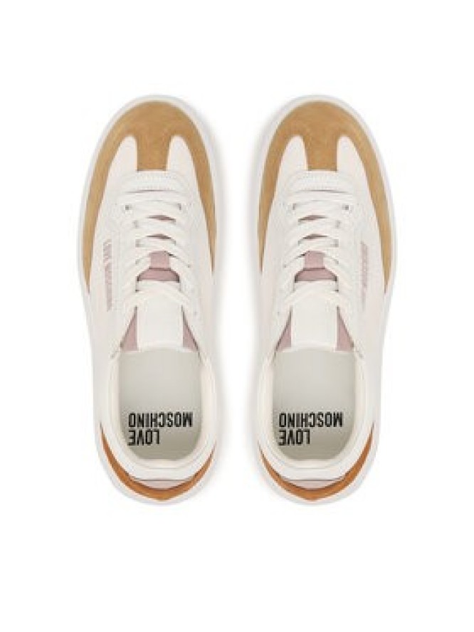 LOVE MOSCHINO Sneakersy JA15215G1PINH10C Biały