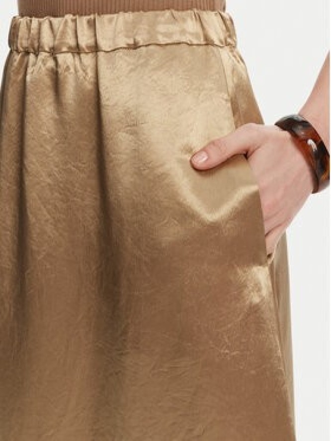 Max Mara Leisure Spódnica trapezowa Nuevo 2516101028 Beżowy Regular Fit