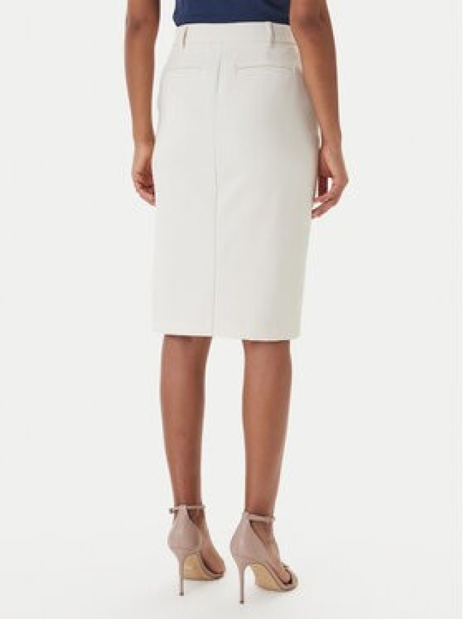 Fracomina Spódnica midi FR26SG2012W42901 Écru Regular Fit