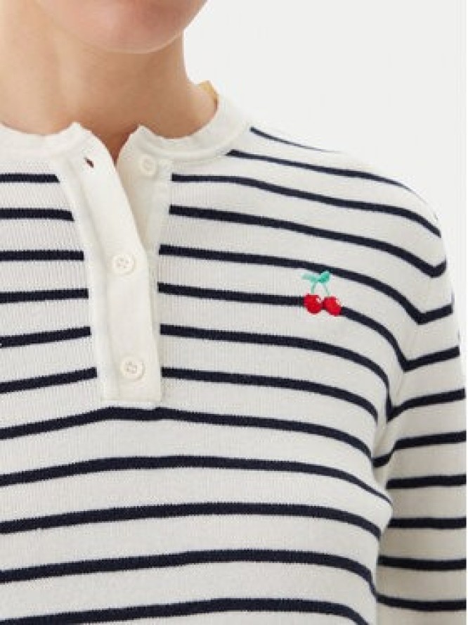 Pieces Sweter Senna 17156406 Écru Regular Fit