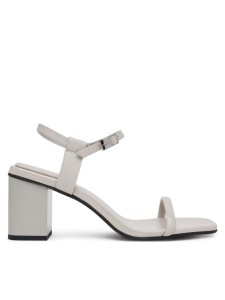 Calvin Klein Sandały Block Heel Sandal 75 Lth HW0HW02650 Szary