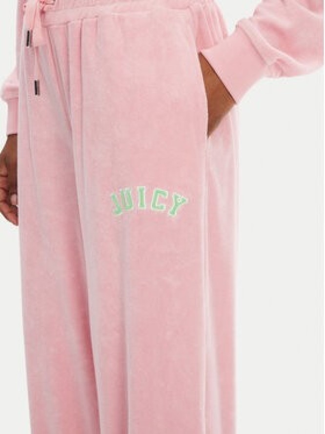 Juicy Couture Spodnie dresowe Regan JCWBJ125335 Różowy Wide Leg