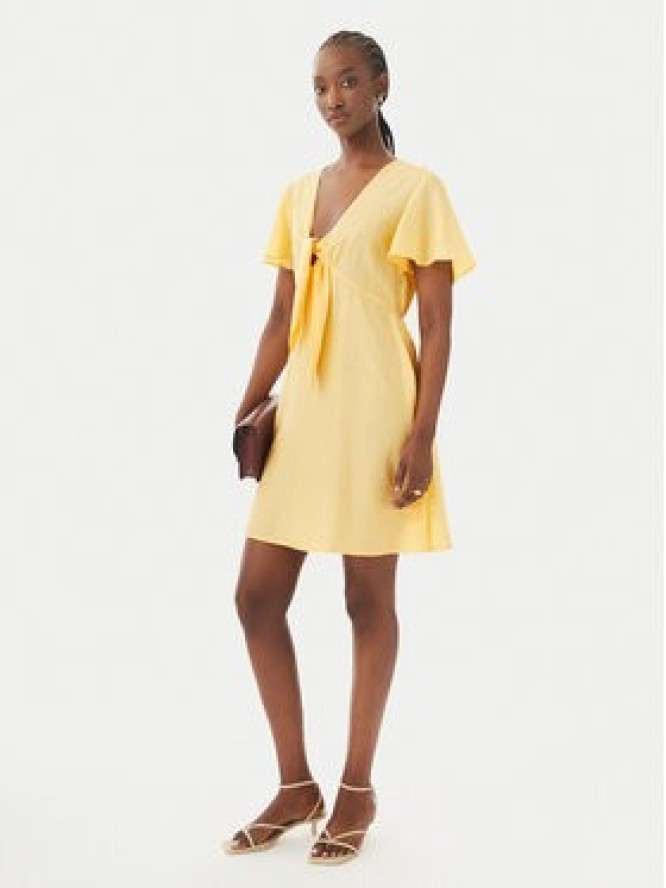Vero Moda Sukienka codzienna Vira 10340739 Żółty Regular Fit