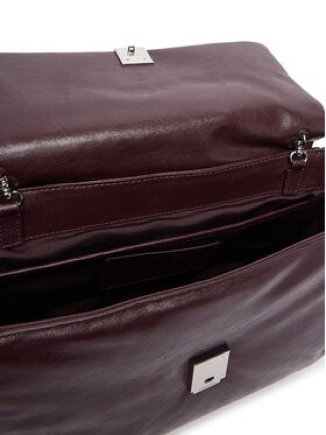 Calvin Klein Torebka Emblem Hw Padded Satchel LV04F3615G Bordowy