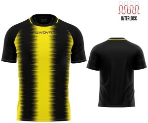 Koszulka sportowa Givova Stripe żółto-czarna