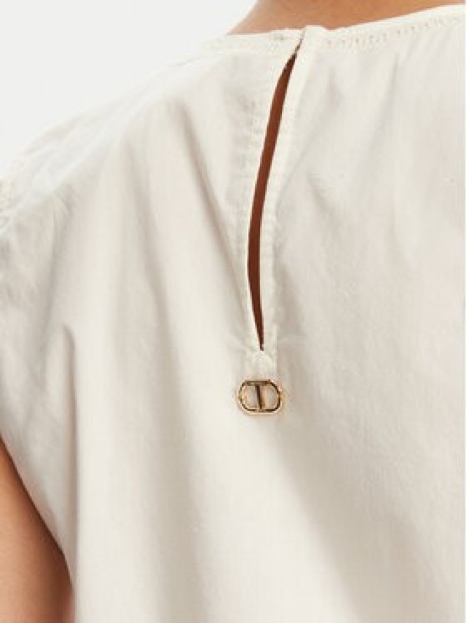 TWINSET Top 251TT2165 Beżowy Loose Fit