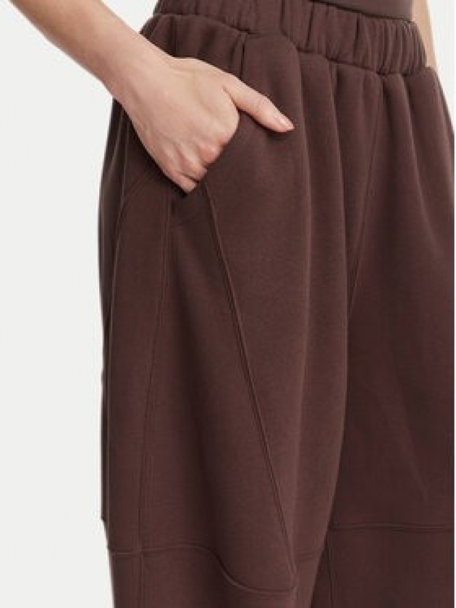 Kappa Spodnie dresowe 36226ZW Brązowy Oversize