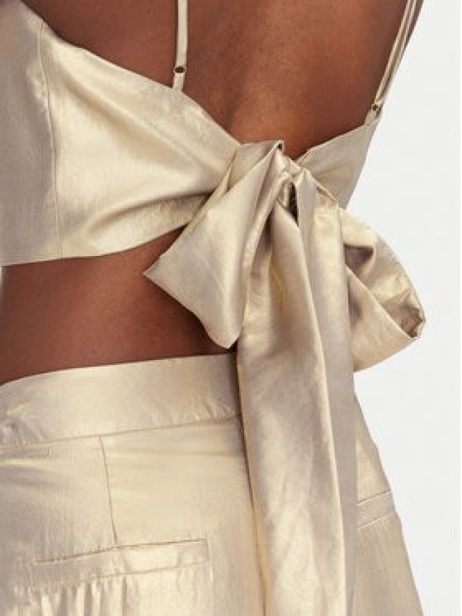 ACCESS FASHION Top 53-2021-922 Złoty Slim Fit