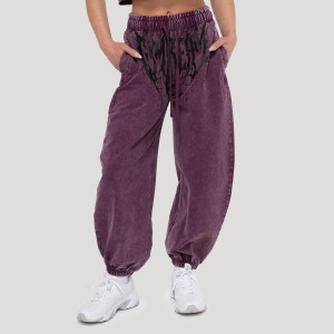 Spodnie damskie fitness oversize Abyss