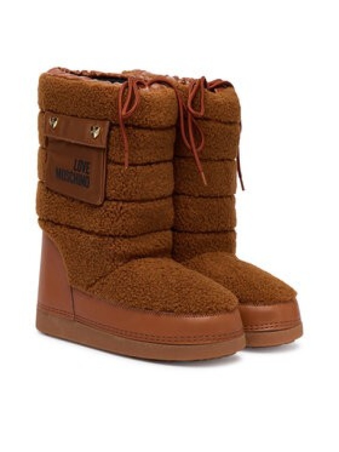 LOVE MOSCHINO Śniegowce JA24452G0NISM21A Brązowy