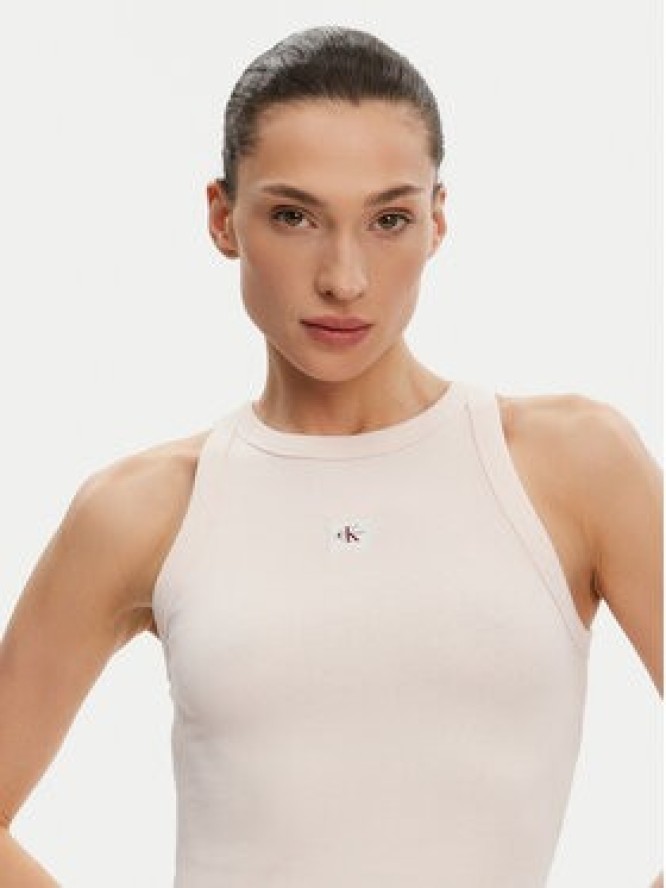 Calvin Klein Jeans Top J20J225302 Różowy Slim Fit